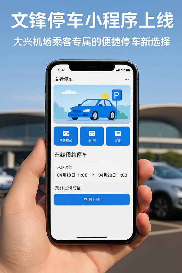 **大興機(jī)場停車怎么選？文鋒：近、快、安全**